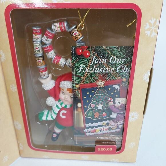 Enesco Treasury Masterpiece Ornament 1997 Campbell's Soup 100 Years New In Box‎ - Picture 2 of 4